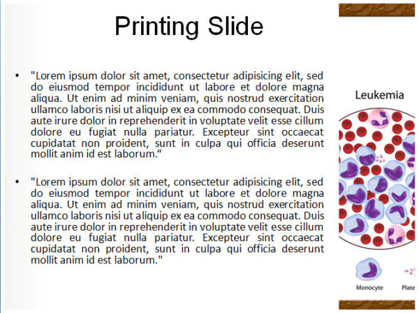 Leukemia Blood Cells PowerPoint Theme