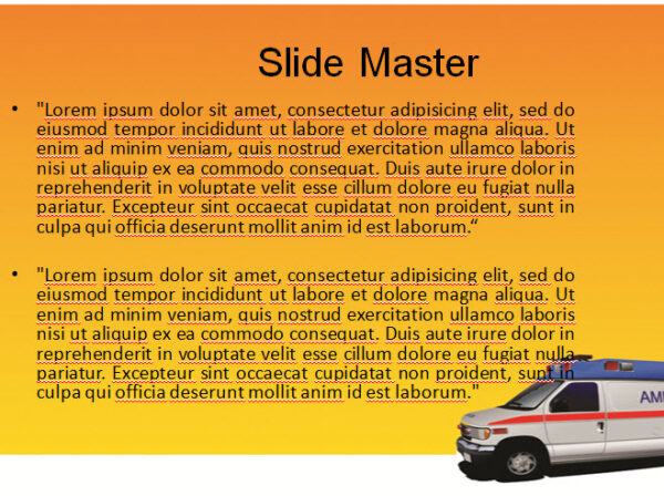 Medical Rescue Ambulance Powerpoint Template - Image 3