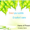 Green Leaves PowerPoint Template