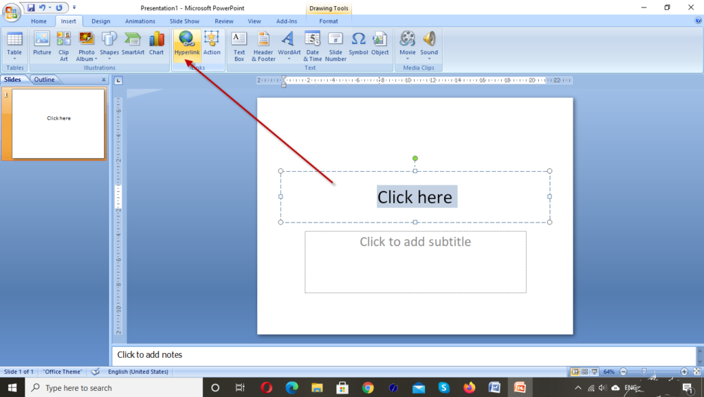 how to insert web in powerpoint presentation